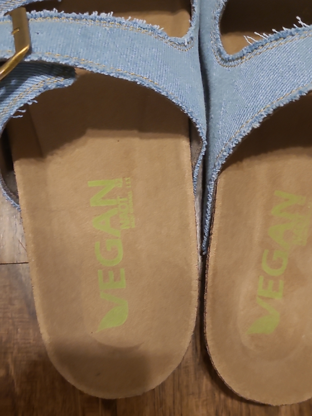 Naot Santa Denim Slide Sandals NWOT - Picture 2 of 6